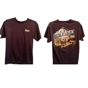 Busch Light Deer Graphic Tee – Brew City Beer Gear (Size Small)